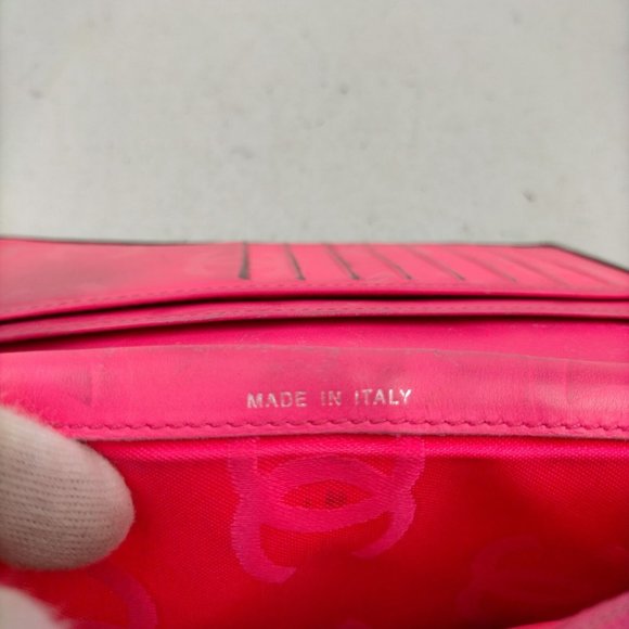 Auth Chanel Matelasse Long Wallet Lamb #15756C10 - Picture 7 of 9